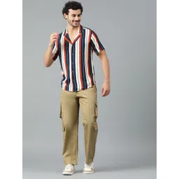 Stylecast X Kotty Men Modern Multi Stripes Striped Relaxed Fit Casual Shirt-picture-29