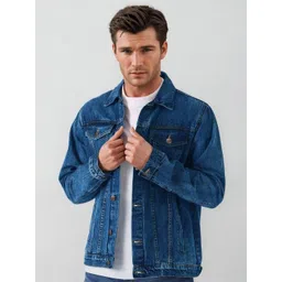 Stylecast X Kotty Spread Collar Denim Jacket-picture-15