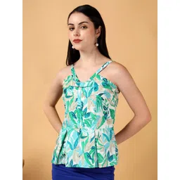 Stylecast X Kotty Women Graphic Print Shoulder Straps Casual Top-picture-13