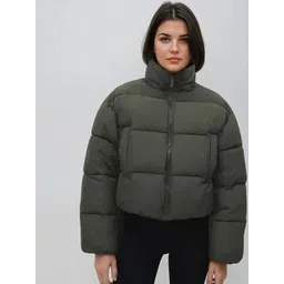 Stylecast X Kotty Women Solid Crop Insulator Puffer Jacket-picture-28