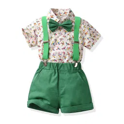 StyleCast x Revolte Boys Conversational Printed Pure Cotton Shirt with Shorts & Suspenders-picture-16