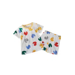 StyleCast x Revolte Boys Conversational Printed Pure Cotton  T-Shirt & Shorts-picture-13