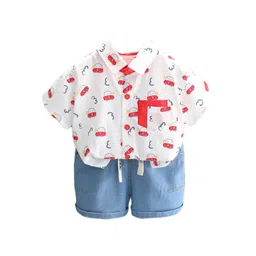 StyleCast x Revolte Boys Conversational Printed Shirt & Shorts-picture-11