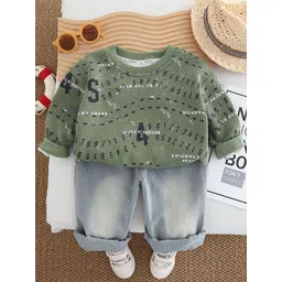 StyleCast x Revolte Boys Printed Pure Cotton T-shirt with Jeans-picture-33