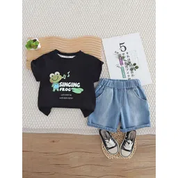 StyleCast x Revolte Boys Printed Pure Cotton T-shirt with Shorts-picture-33