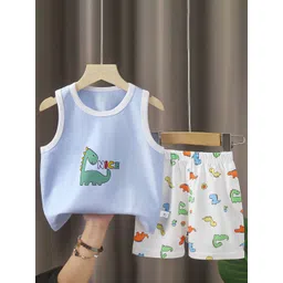 StyleCast x Revolte Boys Printed Pure Cotton T-shirt With Shorts-picture-21