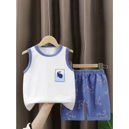 StyleCast x Revolte Boys Printed Pure Cotton T-shirt With Shorts-picture-18