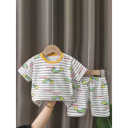 StyleCast x Revolte Boys Printed Pure Cotton T-Shirt With Shorts-picture-24