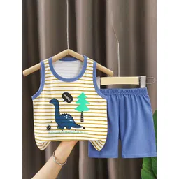 StyleCast x Revolte Boys Printed Pure Cotton T-shirt With Shorts-picture-25