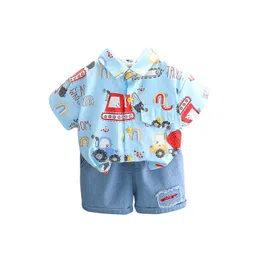 StyleCast x Revolte Boys Printed Shirt With Shorts-picture-52