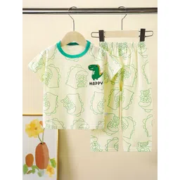 StyleCast x Revolte Boys Printed Short Sleeves Pure Cotton T-shirt With Trousers-picture-48