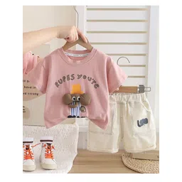 StyleCast x Revolte Boys Pure Cotton Printed T-shirt With Shorts-picture-16