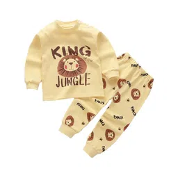 StyleCast x Revolte Boys Pure Cotton Printed T-shirt with Trousers-picture-13