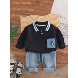 StyleCast x Revolte Boys Pure Cotton T-shirt with Trousers-picture-23