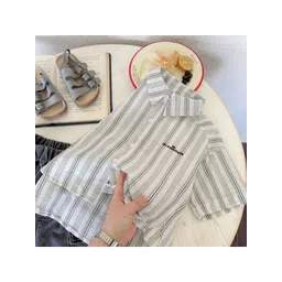 StyleCast x Revolte Boys Striped Cutaway Collar Short Sleeves Cotton Shirt-picture-34