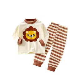 StyleCast x Revolte Boys Striped Printed T-shirt with Trousers Pure Cotton Clothing Set-picture-24