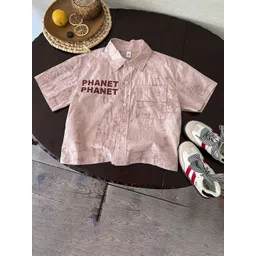 StyleCast x Revolte Boys Typography Printed Cutaway Collar Cotton Shirt-picture-13