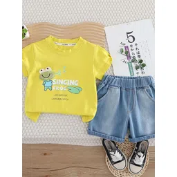 StyleCast x Revolte Boys Typography Printed Pure Cotton T-shirt With Shorts-picture-20