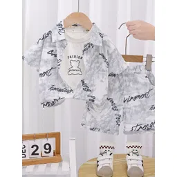 StyleCast x Revolte Boys Typography Printed Shirt With Shorts-picture-37