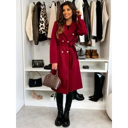 StyleCast x Revolte Double-Breasted Notch Lapel Over Coats-picture-40