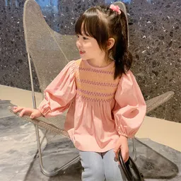 StyleCast x Revolte Embellished Embroidered Puff Sleeve Cotton Peplum Top-picture-33