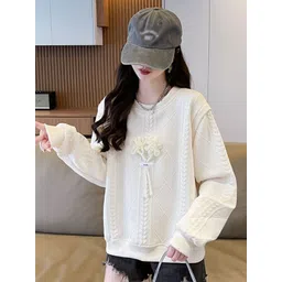 StyleCast x Revolte Embroidered Round Neck Regular Sweatshirt-picture-28