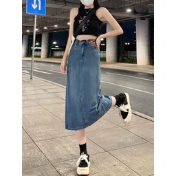 StyleCast x Revolte Flared Knee Length Skirt-picture-28