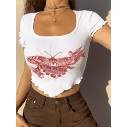 StyleCast x Revolte Floral Print Extended Sleeves Top-picture-37