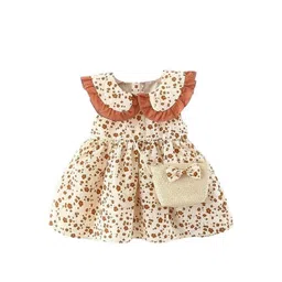 StyleCast x Revolte Floral Print Georgette Fit & Flare Dress-picture-17