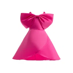 StyleCast x Revolte Fuchsia Pink Flared Sleeve A-Line Dress-picture-26