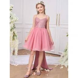 StyleCast x Revolte Girls Embellished Bow Detail Georgette Formal Fit & Flare Dress-picture-28