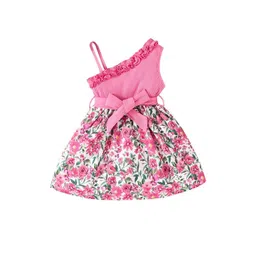 StyleCast x Revolte Girls Floral Print Asymmetric Neck Fit & Flare Midi Dress-picture-49