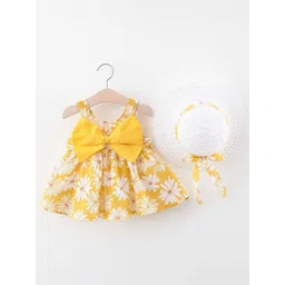 StyleCast x Revolte Girls Floral Print Shoulder Straps Sleeveless Fit & Flare Dress-picture-20