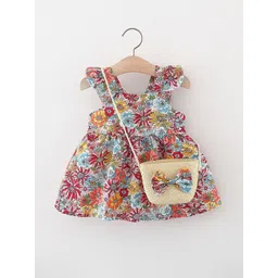 StyleCast x Revolte Girls Floral Printed Gathered or Pleated Cotton A-Line Dress-picture-34