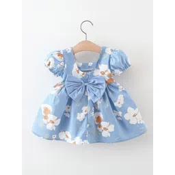 StyleCast x Revolte Girls Floral Printed Gathered or Pleated Cotton A-Line Dress-picture-18