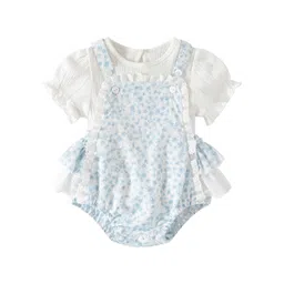 StyleCast x Revolte Girls Floral Printed Pure Cotton Tunic With Skirt-picture-54