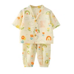 StyleCast x Revolte Girls Floral Printed V-Neck Pure Cotton Shirt With Jogger-picture-29