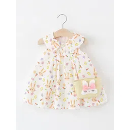 StyleCast x Revolte Girls Graphic Printed Gathered or Pleated Cotton A-Line Dress-picture-42