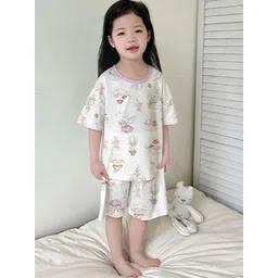 StyleCast x Revolte Girls Graphic Printed T-shirt and Shorts Night suit-picture-48