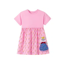 StyleCast x Revolte Girls Printed Applique A-Line Dress-picture-22