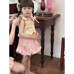 StyleCast x Revolte Girls Printed Pure Cotton Top With Dhoti Pants-picture-26