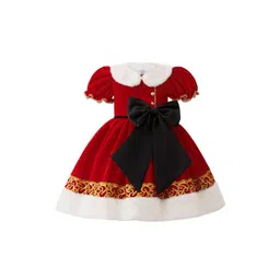 StyleCast x Revolte Girls Puff Sleeve Applique A-Line Dress-picture-24
