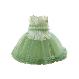 StyleCast x Revolte Girls Round Neck Ruffles Fit & Flare Maxi Dress-picture-50