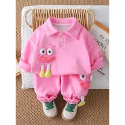 StyleCast x Revolte Girls Self Design Polo Collar Sweatshirt With Jogger-picture-18