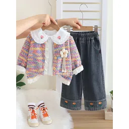 StyleCast x Revolte Girls Self Design Top with Trousers-picture-55