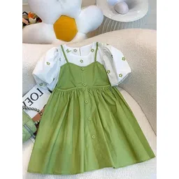 StyleCast x Revolte Girls Solid Round Neck A-Line Midi Dress-picture-28