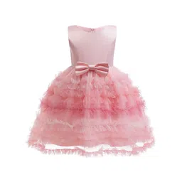 StyleCast x Revolte Girls Solid Ruffled Fit & Flare Midi Dress-picture-29