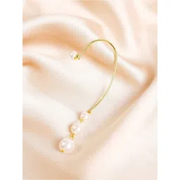 StyleCast x Revolte Gold-Plated Geometric Shaped Artificial Beads Beaded Ear Cuff-picture-20