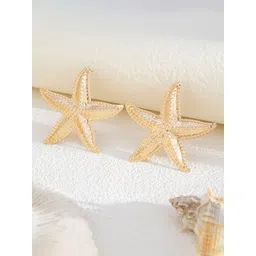 StyleCast x Revolte Gold-Plated Star Shaped Drop Earrings-picture-34