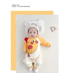 StyleCast x Revolte Infants conversational Printed Boys Cotton Romper-picture-21